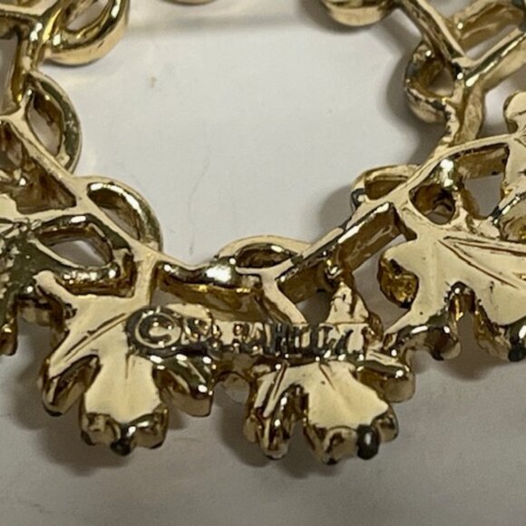 VTG Sarah Coventry "Garland" Two-Tone Silver/Gold Leaf Wreath Brooch Pin 1.75" - Picture 8 of 12